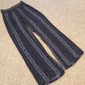 Navy/Gray Palazzo Pant